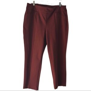 So Slimming by Chico’s Enamel Red Color Pants